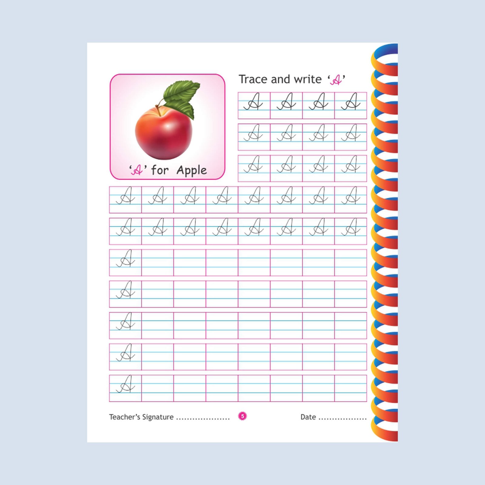 English cursive capital letters