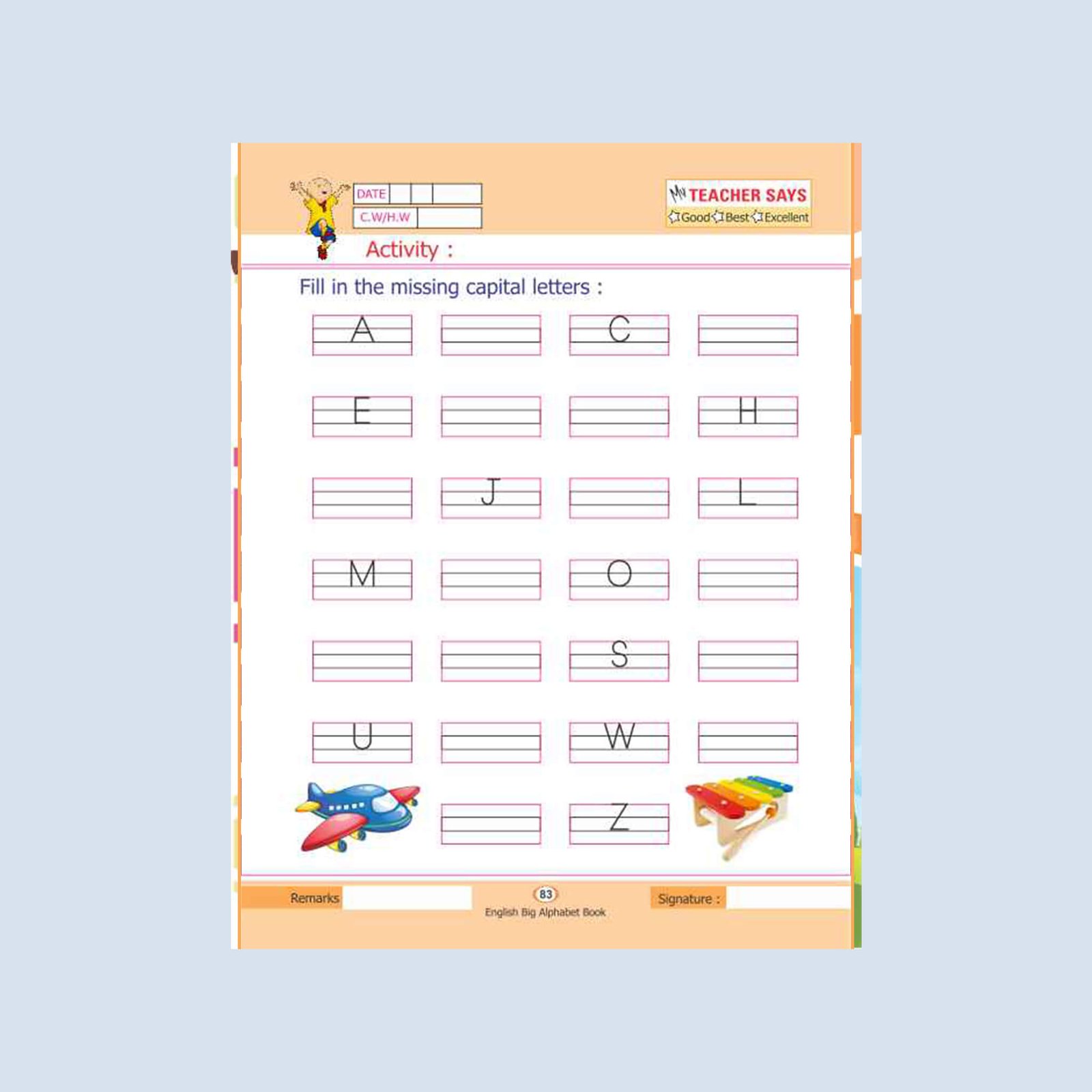 English Alphabet Capital Letters