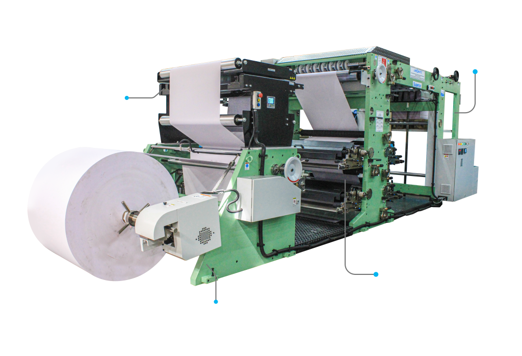Automatic reel to sheet ruling machine