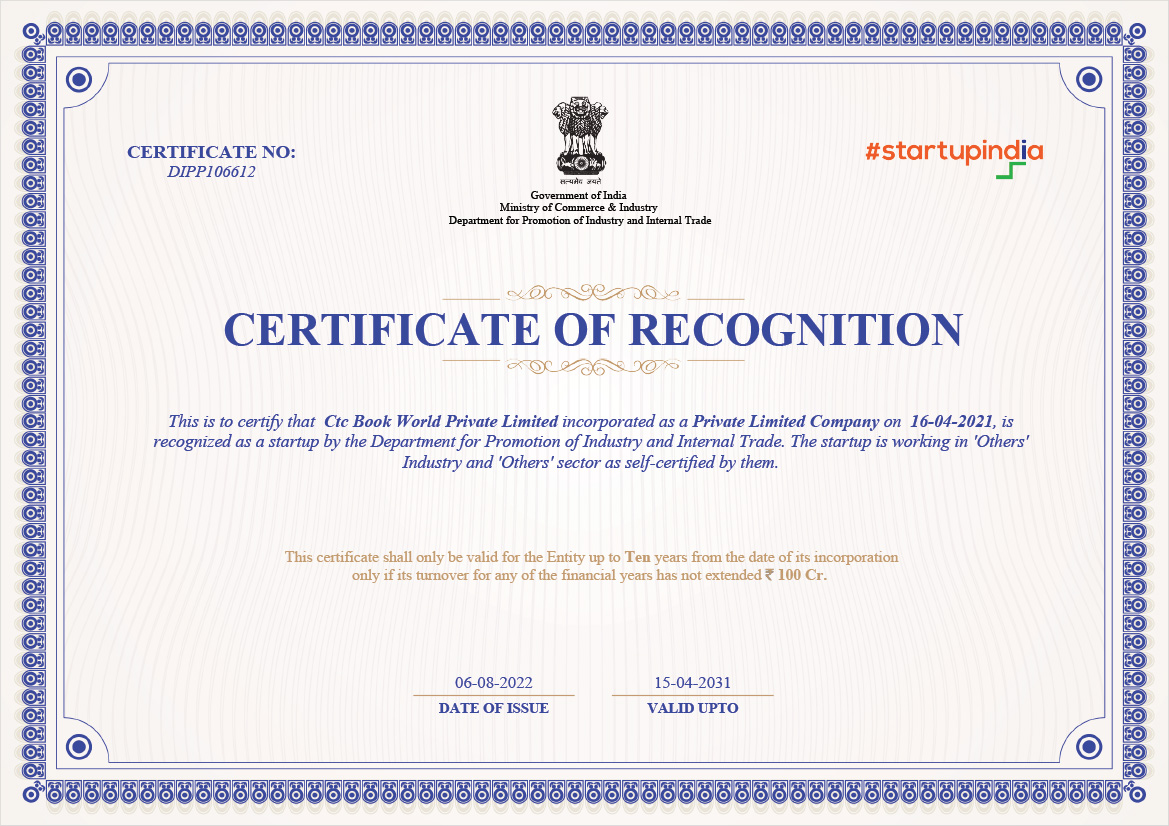 Certificate of Recognition